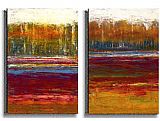 Abstract Canvas Paintings - Olga Chuqui Tree Line